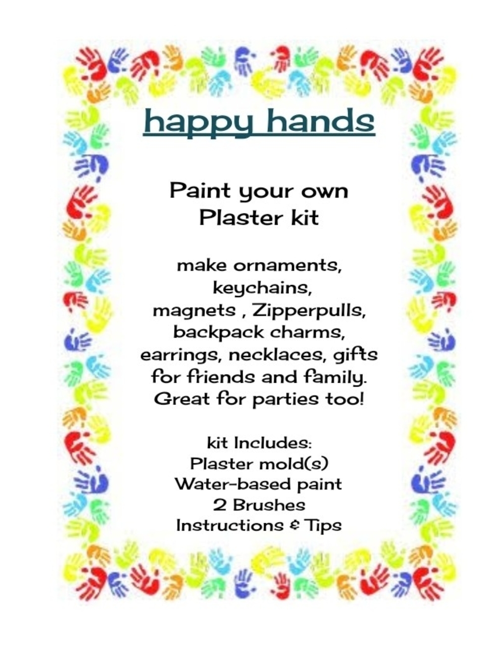 Paint Your Own Plaster Kit - Multicolor